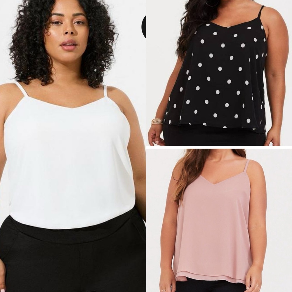 Sophie Chiffon Double Layer Cami - like new - size 3 Torrid